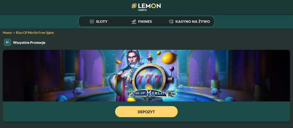Lemon Casino Darmowe Spiny