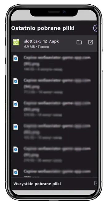 Slottica aplikacja Android