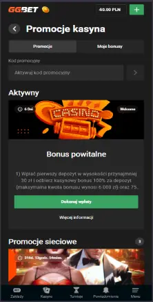 Automatyczne dodanie bonusu GGbet