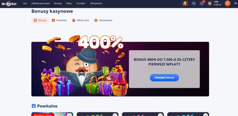 Bonusu Mr Bet Casino