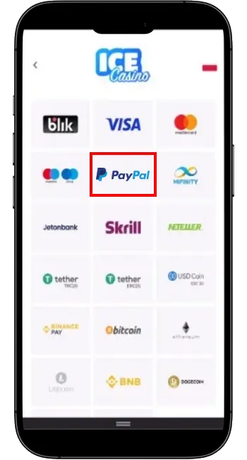 Ice Casino PayPal
