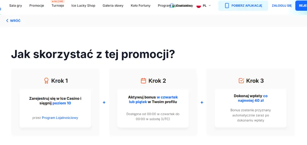 Ekskluzywne promo kody na darmową kasę Ice Casino