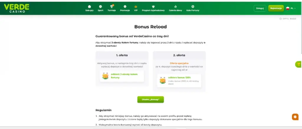 Bonusy reload
