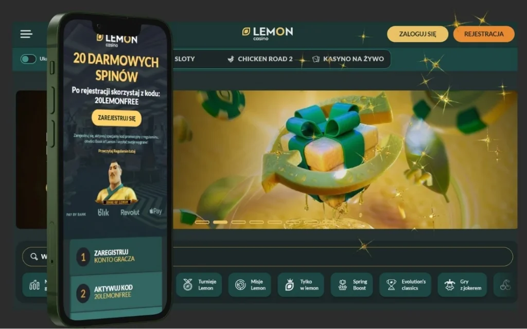 Lemon Casino 20 Free Spins