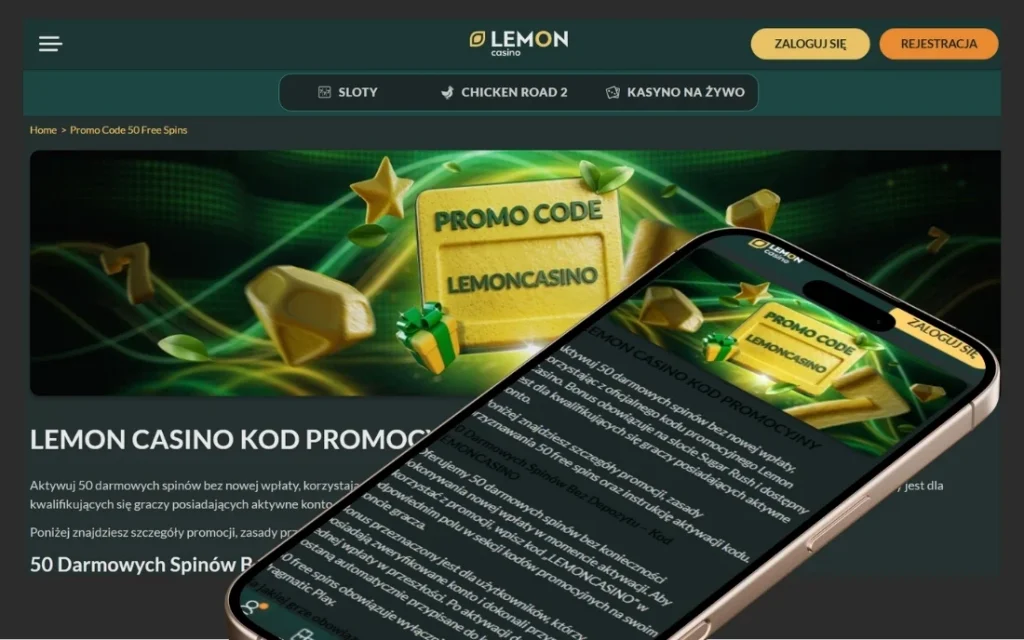 Lemon Casino 50 Free Spins