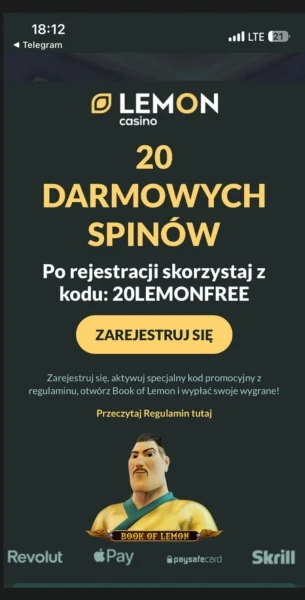 Lemon casino przejście przez link partnerski