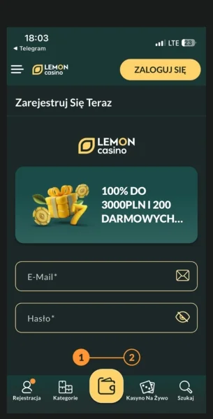Lemon casino rejestracja i weryfikacja numeru telefonu