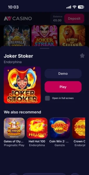 NV casino uruchomienie bonusu w grze