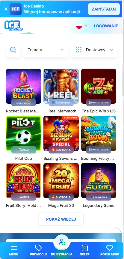 Inne gry ice casino